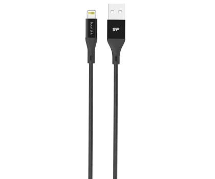 Kabel Silicon Power Kabel USB-Lightning MFI Silicon 1m w otulinie czarny #